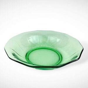 Fostoria Fairfax Green Serving Bowl‎ 9" Depression Glass 1927-1941